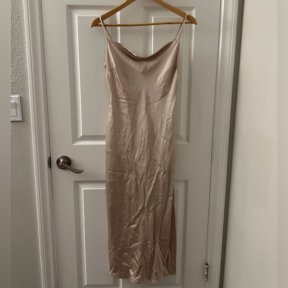 Express Soft Pink Slip Dress
